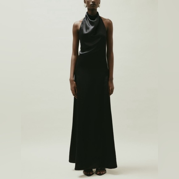 Hm studio silk blend halter neck dress - Picture 1 of 5